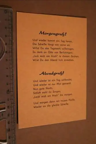 tolle alte Karte Morgengruß und Abendgruß 