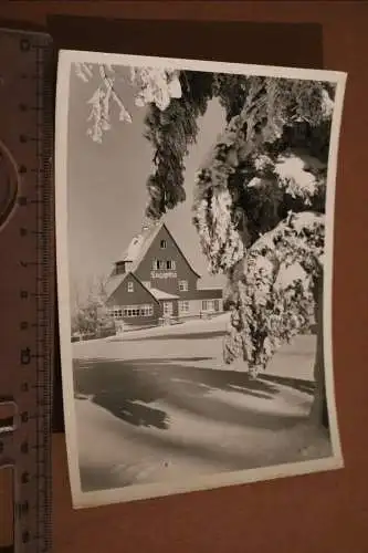 tolle alte Karte Fremdenhof und Café Zugspitze - Waldidylle Erzgebirge 