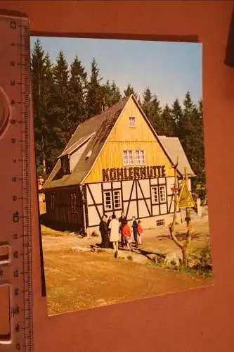 Tolle alte Karte Sosa Erzgebirge - Gaststätte - Köhlerhütte 60er Jahre ?