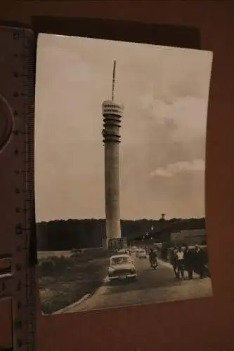 tolle alte Karte Schwerin - neuerbauter Fernsehturm 1966