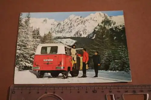 tolle alte  Karte - Microbus Nysa ?? in den Bergen 1968
