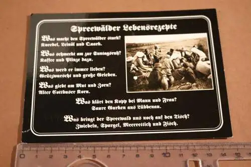 tolle alte  Karte - Spreewälder Lebensrezepte  2018