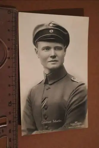 Tolle alte Fotokarte - Portrait Leutnant Schaefer - Sanke Karte 507