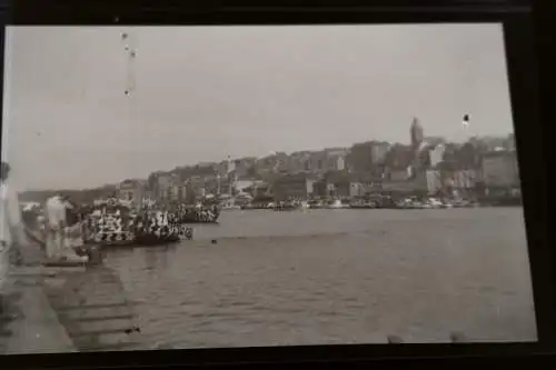 Vier tolle alte Negative Soldaten Hafen - Schiffe mit Tarnanstrich Boulogne-sur