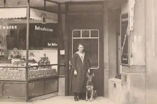 Tolles altes Foto - Geschäft Fettwaren, Delicatessen - Hamburg Marienthalerstr.