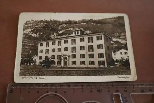 tolle alte Karte  Ventimiglia Italien -Istituto S. Marta 20-30er Jahre ?