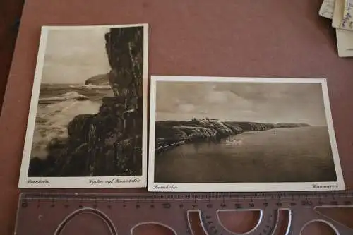zwei tolle alte Karten   Bornholm vom Saisonschnelldampfer Rugard 1929 