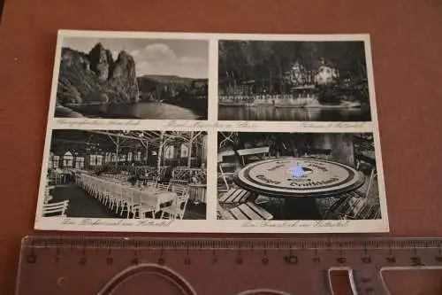 tolle alte Karte  Bad Münster a. Stein  30-40er Jahre 