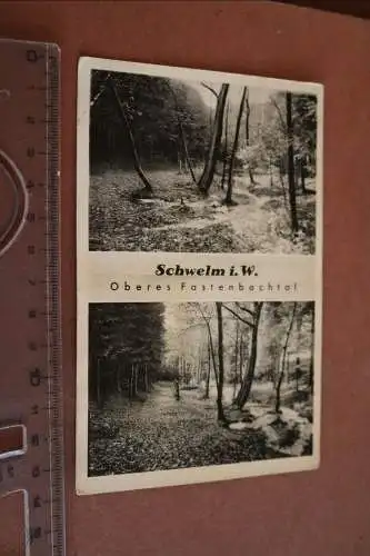 tolle alte Karte Schwelm i.W. Oberes Fastenbachtal  30-40er Jahre 