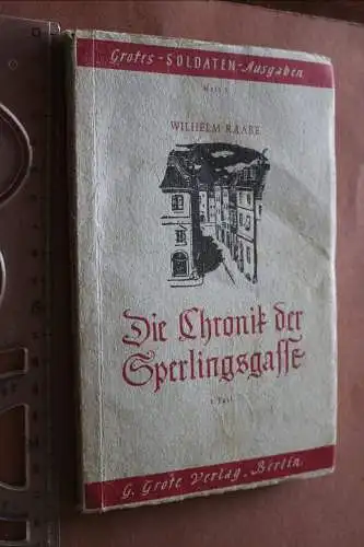 altes Buch  Die Chronik der Sperlingsgasse - Feldpostausgabe  1943