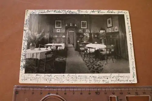 tolle alte Karte - Innenansicht Robert Wegner´s Weinstuben - Berlin  1944