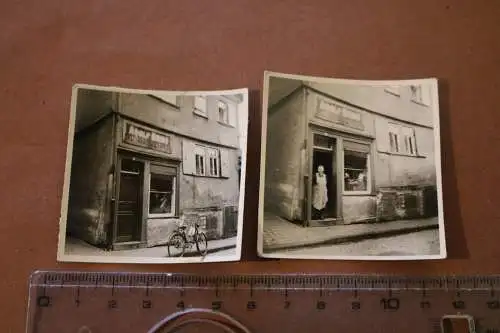 zwei tolle alte Fotos - Adolf Reidt Metzger Meister - 30-50er Jahre ? Ort ?