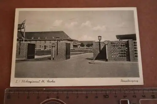 tolle alte Karte - Haupteingang - Kaserne Bremen Grohn 1940