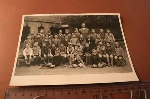 tolles altes Klassenfoto - Knabenschule   20-50er Jahre ??? Ort ???