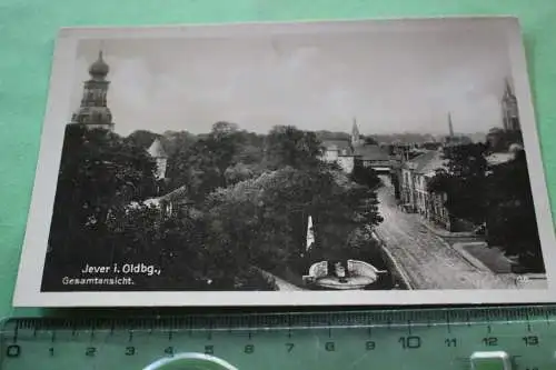 tolle alte Karte - Jever in Oldenburg - Gesamtansicht -  20-30er Jahre 