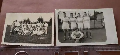 zwei tolle alte Mannschaftsfotos Fussballverein Raum Nordrhein-Westfalen  20-30e
