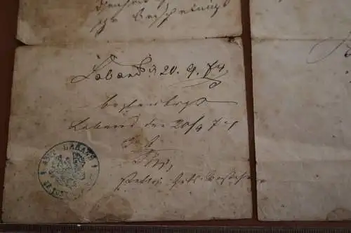 sehr alter Brief ??  Stempel Laband   Oberschlesien - 1874 ?  1774 ??