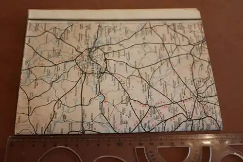 alte Übersichtskarte zum DB Kursbuch Gesamtausgabe Winter 1973/74