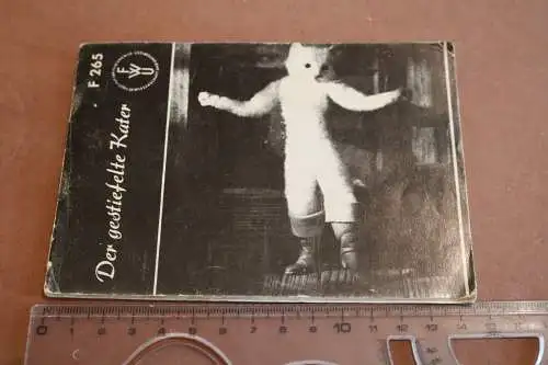 altes Beiheft der FWU Institut für Film u. Bild  für den Gestiefelten Kater 1956