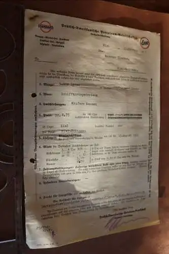 alte Rechnung  Deutsch-Amerikanische Petroleum-Gesellschaft  1935, Esso 