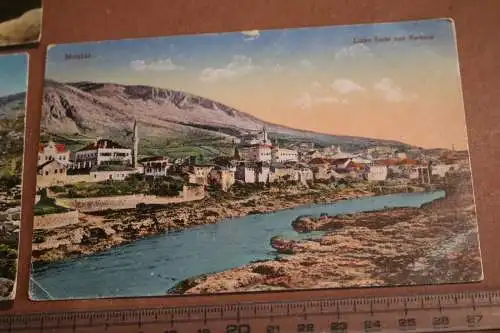 drei tolle alte Karten - Mostar Bosnien und Herzegowina deutsche Schrift 1910-2 