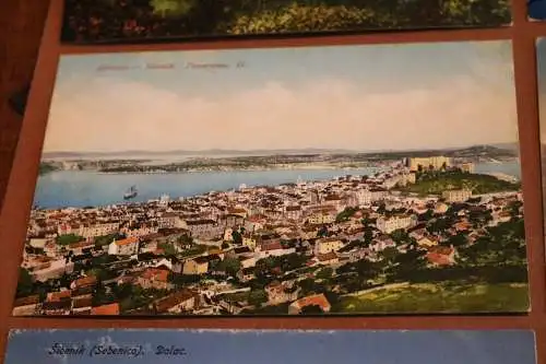 sieben  tolle alte Karten - Sibenik Sebenico - Kroatien 1910-20