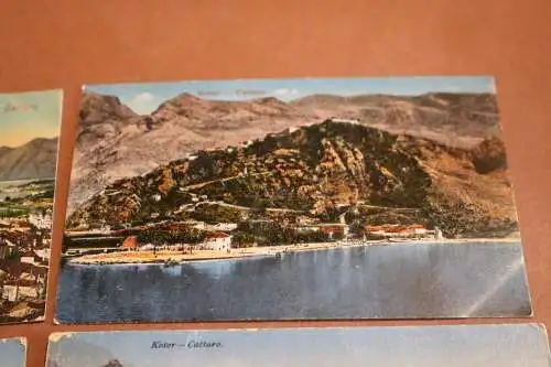 vier tolle alte Karten - Kotor Cattaro  Montenegro   1900-1920 