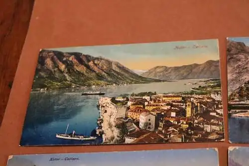 vier tolle alte Karten - Kotor Cattaro  Montenegro   1900-1920 