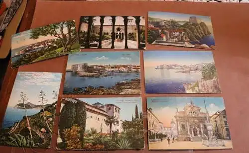 acht  tolle alte Karten - Dubrovnik - Kroatien  1910-20