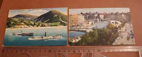 zwei tolle alte Karten - Wien I und XIX  1900-1920 