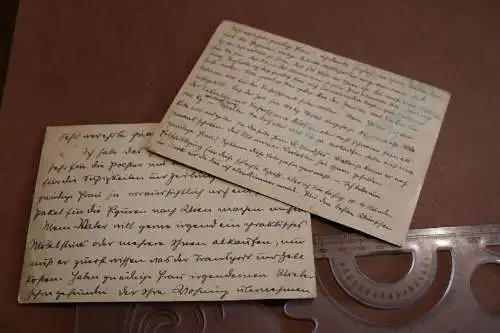 zwei tolle alte Ganzsachen Tschecheslowakai  Prag - Stempel Komotau 
