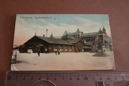 tolle alte Karte - Helsingborg Angfarjestationen Schweden 1920