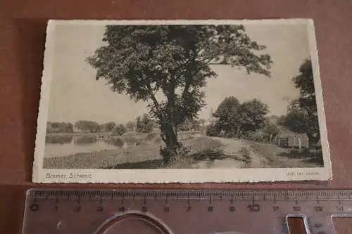 tolle alte Karte - Bremer Schweiz - Idyll vor Lesum 1924