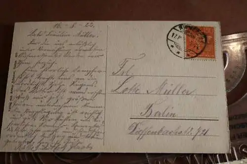 tolle alte Karte - Nordspitze Insel Rügen mit Leuchtturm 1922