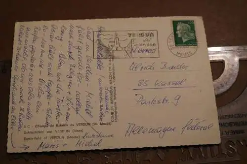 alte Karte - Champs de Batailles de Verdun 1959  