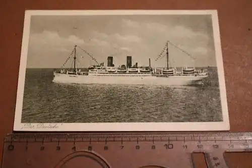 tolle alte Karte - Passagierdampfer - Der Deutsche  1936