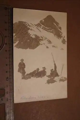 tolles altes Foto Bergsteiger - Berg  Scheerhorn 3265m 1910-20