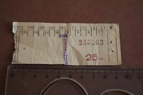 alte Fahrkarte - Bahnen der Hansestadt Köln - 30-40er Jahre ??