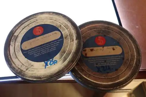 zwei alte Filmrollen, Stocko 60er Jahre Urlaub Comersee und Feriolo