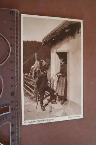 tolle alte Karte  Hochwälder Händler 30er Jahre 