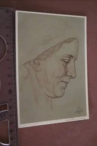  tolle alte Künstlerkarte - Willrich  - Württembergische Bäuerin