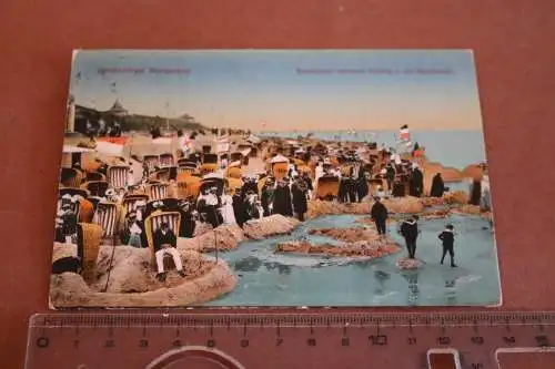 tolle alte Karte Nordseebad Norderney Strandleben  1923