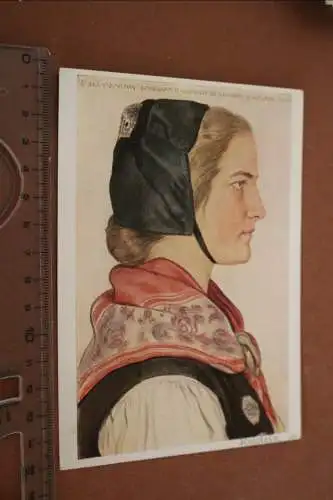  tolle alte Künstlerkarte -  Willrich - Holsteinische Bauerntochter in Tracht 