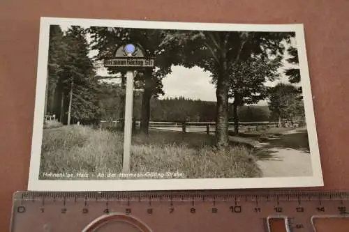 alte Karte - Hahnenklee Harz - An der H.-G. Straße 30-40er Jahre