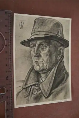  tolle alte Künstlerkarte - Willrich   Dr. Neumann, Vorkämpfer der Memeldeutsche