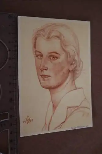  tolle alte Künstlerkarte - Willrich  - Württembergische   Bauerntochter