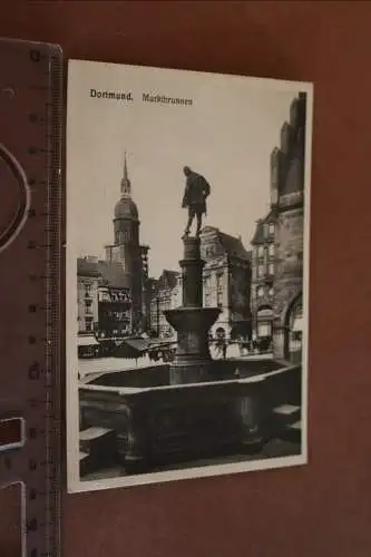 tolle alte Karte Dortmund Marktbrunnen 1934
