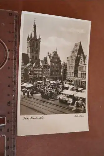 tolle alte Karte Trier Hauptmarkt 1933
