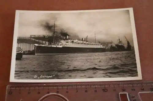 tolle alte Karte Schnelldampfer Europa  Nordd. Lloyd Bremen  1930