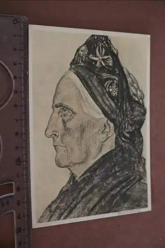  tolle alte Künstlerkarte - Willrich   Inselfriesin 